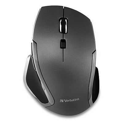 MOUSE-WIRELESS, DELUXE 6 BUTTON, GRAPHITE