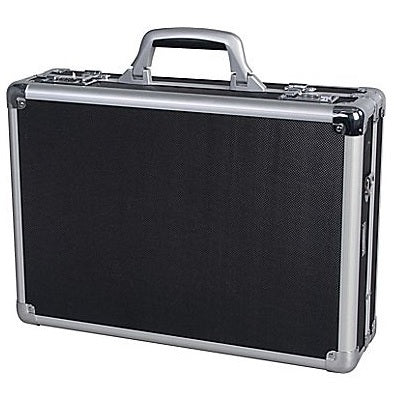 ATTACHE CASE-NEXTECH, ULTRA-LIGHT ABS, BLACK/SILVER TRIM